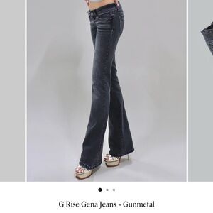 Women's Flare Jeans - Gunmetal